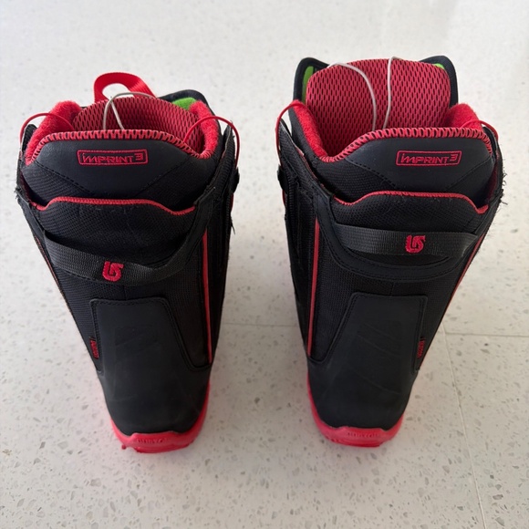 Burton Imprint 3 Ambush Snowboard Boots Size 11.5 US Black/Red main image 4